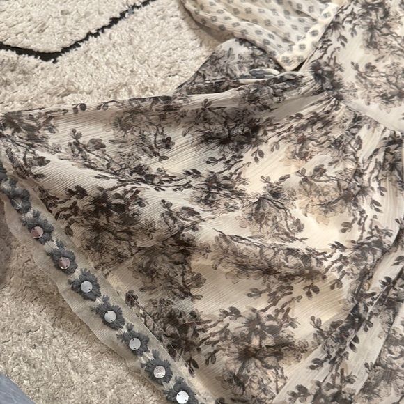 Free people embroidered s Floral Lace Long Sleeve Dress - Picture 4 of 10